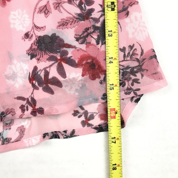 Kensie Floral Smock Top Blouse - Picture 5 of 7